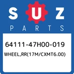 64111-47H00-019 Suzuki WHEEL,RR(17M/CXMT6.00) 6411147H00019, New Genuine Oem Par. Fixed Price $1211.18.