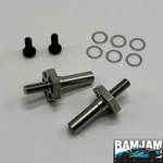 Traxxas Bandit Titanium Drag Racing Front Axle Stub Set. Fixed Price $27.99.