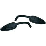 Kuryakyn 1708 Satin Black Teardrop Convex Pair Of Mirrors For All Harley 65-23. Fixed Price $170.99.