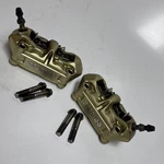 Aprilia RSV1000R Tuono 2006-09 Gold Front Brake Calipers Pt.no AP8133880,8133881. Fixed Price $268.62.