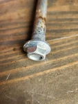 1996 Honda Magna VF750C Rear Swingarm Bolt 42301-KBG-000 And Nut 90305-GE8-003. Fixed Price $20.00.