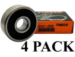 (4 Pack) Usa Timken 6301-2RS 12X37X12MM Double Rubber Seal Ball Bearings New. Fixed Price $18.69.