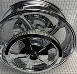 Harley Flhxse Aggressor 2015 Touring Street Glide Cvo Chrome 18 Wheel Exchange. Fixed Price $1299.00.